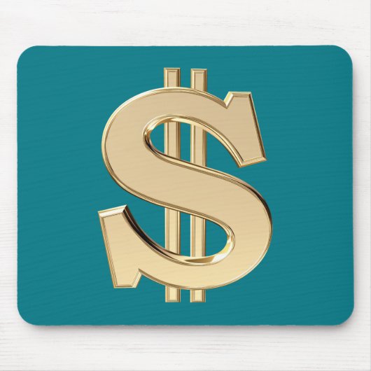 3D-Dollarzeichen Mousepad (Vorne)