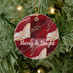3D-Doppelseitiger Keramik-Weihnachtsschmuck Keramik Ornament
