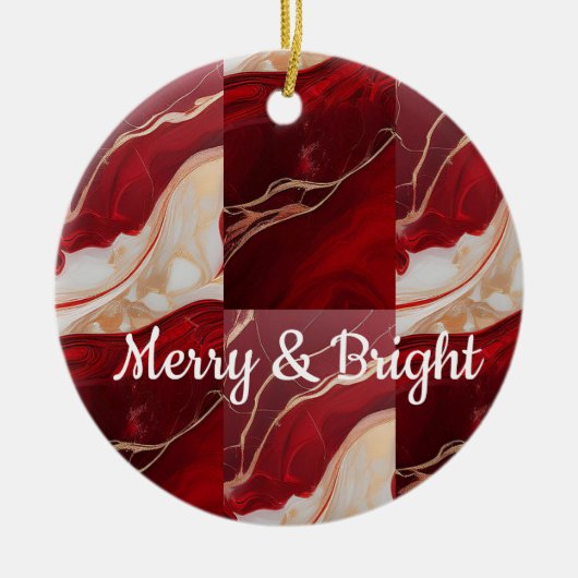 3D Double-Sided Ceramic Christmas Ornament  (Vorne)