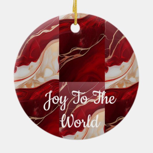 3D Double-Sided Ceramic Christmas Ornament  (Hinten)