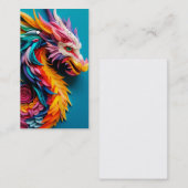 3D-Drachenmuster für die Ohrenkarten Visitenkarte (Vorne/Hinten)