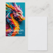 3D-Drachenmuster für die Ohrenkarten Visitenkarte (Vorne/Hinten)