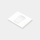 3D-Drahtmodell von Müllhalde Post-it Klebezettel (angewinkelt)