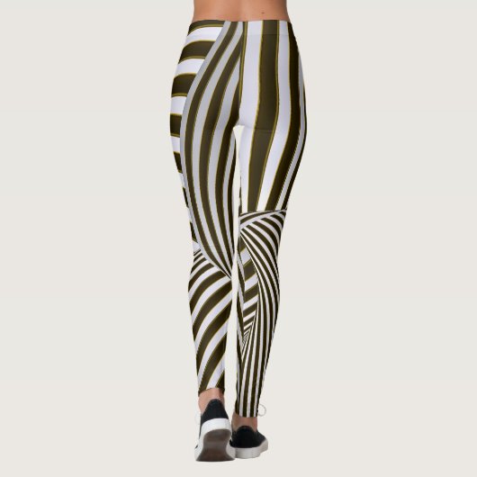 3D-Drehungen Leggings (Rückseite)