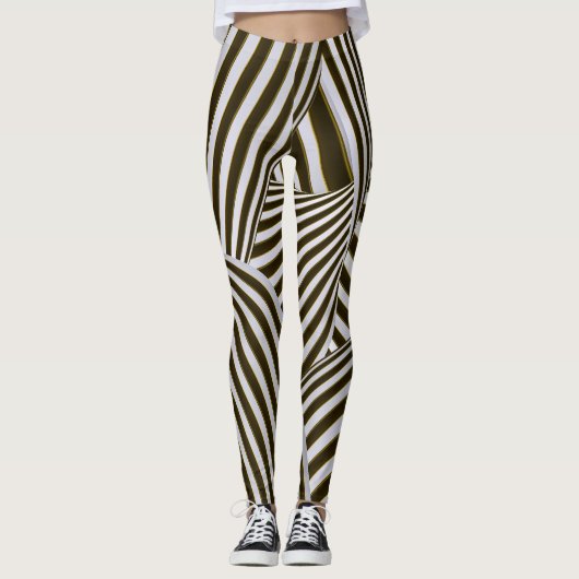 3D-Drehungen Leggings (Vorderseite)