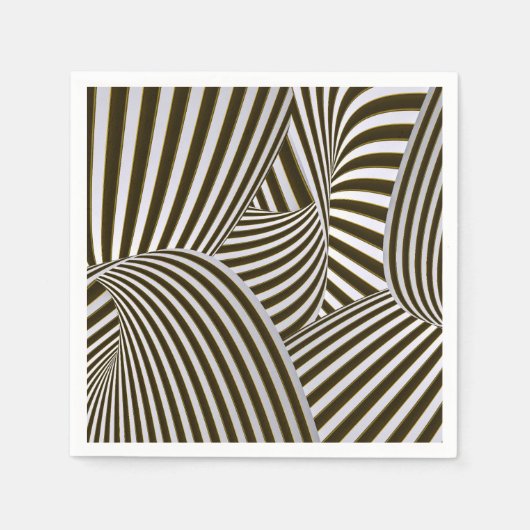 3D-Drehungen Paper Napkin Serviette (Vorderseite)