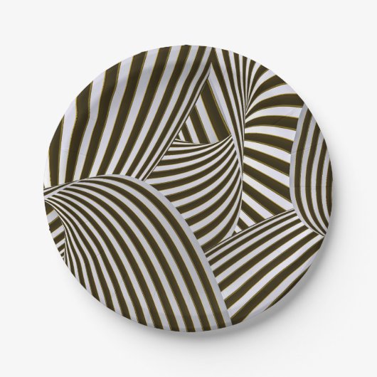 3D-Drehungen Papier-Teller Pappteller (Vorderseite)