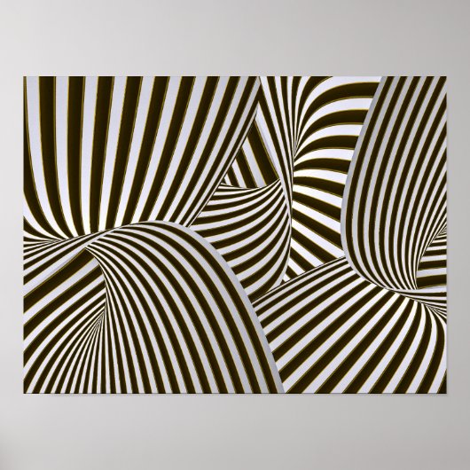 3D-Drehungen-Poster Poster (Vorne)