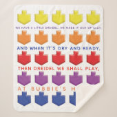 3D Dreidels Sherpa Blanket/Mittel Sherpadecke (Vorderseite)