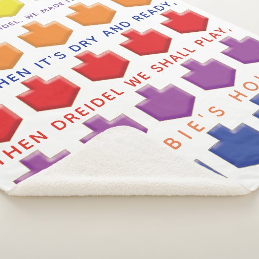 3D Dreidels Sherpa Blanket/Mittel Sherpadecke (3/4)