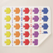 3D Dreidels Sherpa Blanket/Mittel Sherpadecke (Vorderseite (Horizontal))