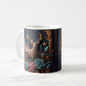 3D-Druck USA Flag Deer Buck Kaffeetasse (Vorderseite Links)