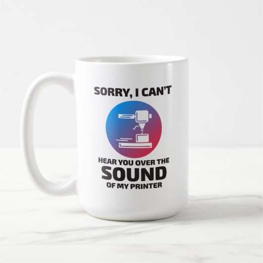 3D Druckdrucker-Bediener-Funny Kaffeetasse (Links)