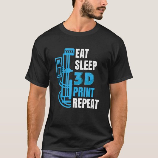 3D-Drucker 3D-Modellbauer 3D-Druck T-Shirt (Vorderseite)