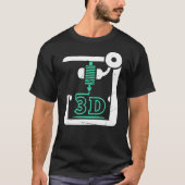 3D-Drucker, CNC G-Code 3d-Drucker T-Shirt (Vorderseite)
