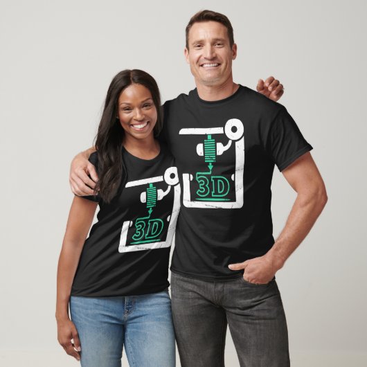 3D-Drucker, CNC G-Code 3d-Drucker T-Shirt (Unisex)