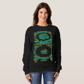 3D-Drucker Hot-End-Wortwolke 1 Sweatshirt (Vorne ganz)