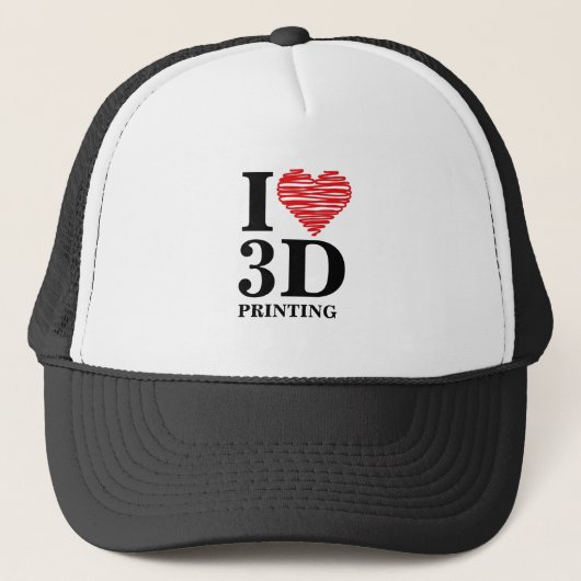 3D-Druckerhut Truckerkappe (Vorderseite)