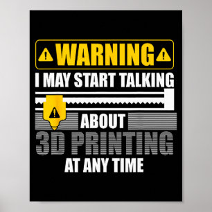 3D-Druckkunst für Männer Frauen 3D-Drucker Liebhab Poster