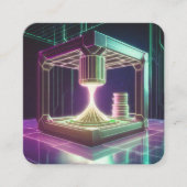 3D-Druckmaschine Quadratische Visitenkarte (Vorderseite)