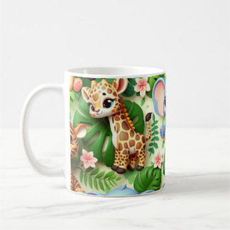 3D Dschungeltiere Kaffeetasse
