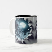 3D Eerie Zweifarbige Tasse (Vorderseite Links)