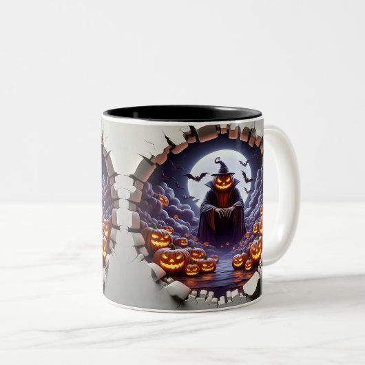 3D Eerie Zweifarbige Tasse (VorderseiteRechts)