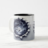 3D Eerie Zweifarbige Tasse (Vorderseite Links)