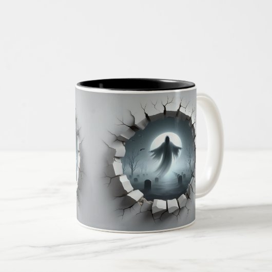 3D Eerie Zweifarbige Tasse (VorderseiteRechts)
