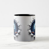 3D Eerie Zweifarbige Tasse (Mittel)