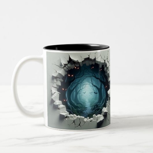 3D Eerie Zweifarbige Tasse (Links)