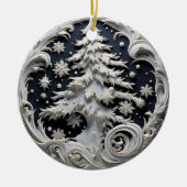 3D Effect Christmas Tree Ornament | Custom Name (Vorne)