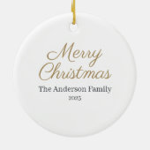 3D Effect Gingerbread Ornament | Custom Name (Hinten)