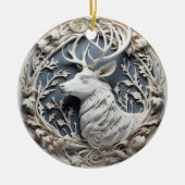 3D Effect Reindeer Ornament | Custom Name (Vorne)