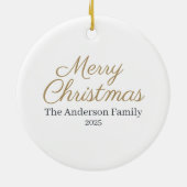 3D Effect Reindeer Ornament | Custom Name (Hinten)