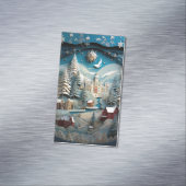 3D-Effekt Abstrakter Weihnachtsgeschmack Magnetische Visitenkarte (Beispiel)