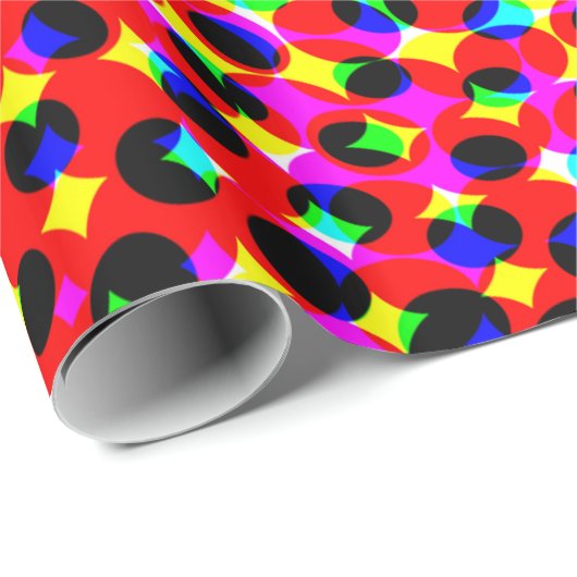 3D-Effekt Geschenkpapier (Rolleneckpunkt)