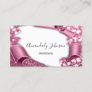 3D-Effekt macht künstlerische Rose weiß Visitenkarte