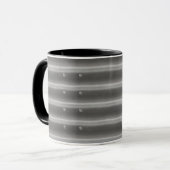 3D-Effekt Stahlmetallkaffee-Tasse Tasse (Vorderseite Links)