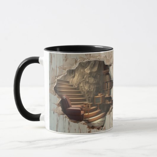 3D-Effekt versteckte virtuelle Bibliothek Tasse (Links)