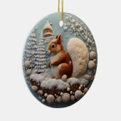 3D-Eichhörnchen Keramik Ornament (Rechts)