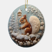 3D-Eichhörnchen Keramik Ornament (Links)