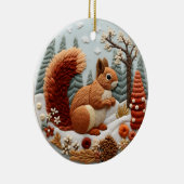 3D-Eichhörnchen Keramik Ornament (Rechts)