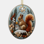 3D-Eichhörnchen Keramik Ornament (Rechts)