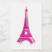 3d Eiffelturm, Frankreich, Klippe Lebensmitteletikett (Einzelnes Label)