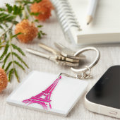 3d Eiffelturm, Frankreich, Klippe Schlüsselanhänger (Vorderseite rechts)