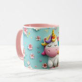 3D Einhorn Tasse (Vorderseite Links)