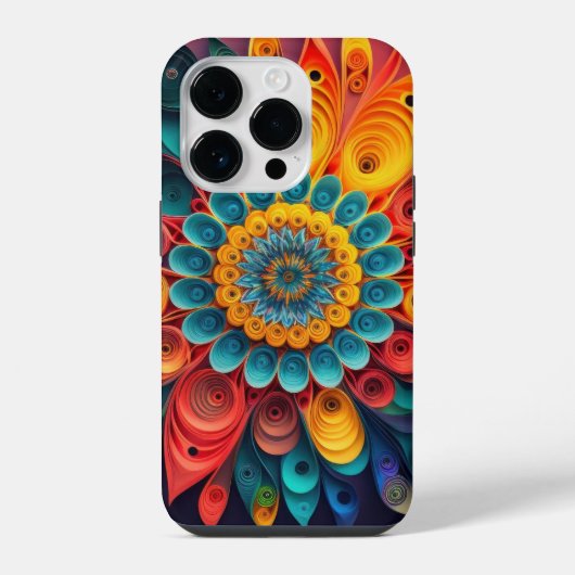 3D Einzelblume iPhone Hülle (Rückseite)
