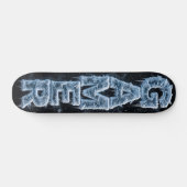 3D-Eis-Logo | Eisiges Kristall-Gamer Skateboard (Horizontal)
