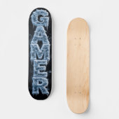 3D-Eis-Logo | Eisiges Kristall-Gamer Skateboard (Vorderseite)